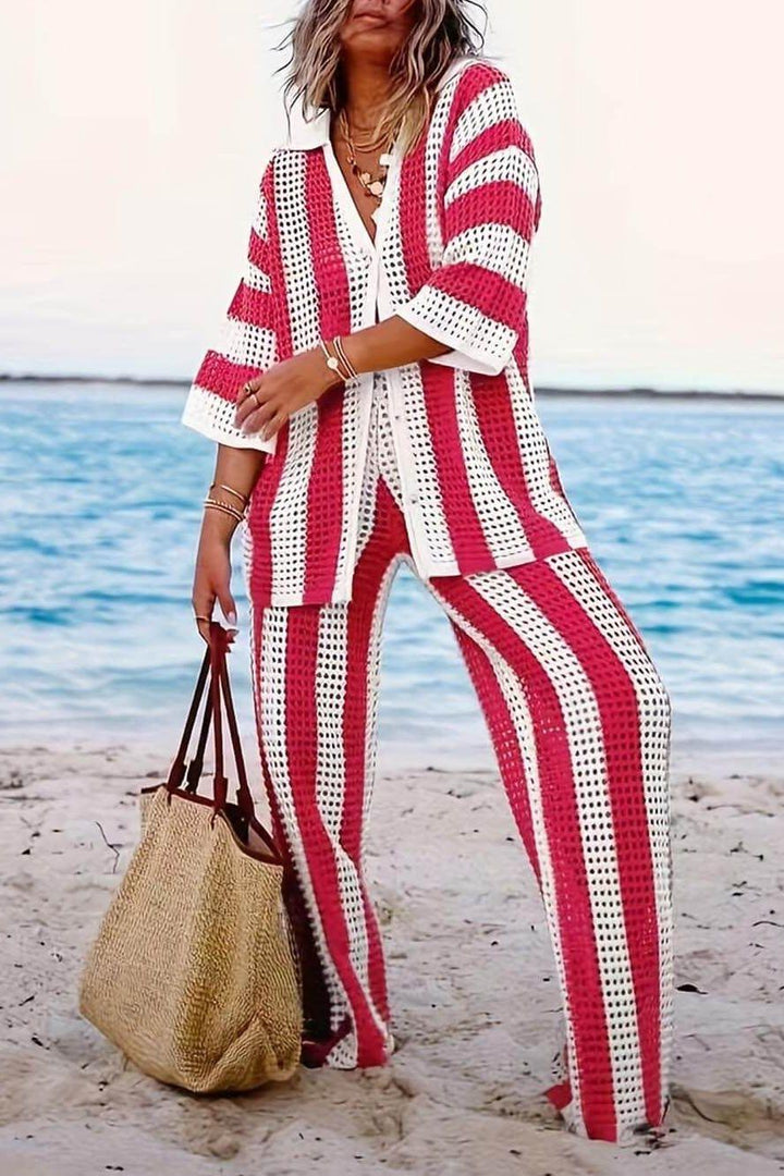 Amelia - Striped Set Elegant & Comfortable