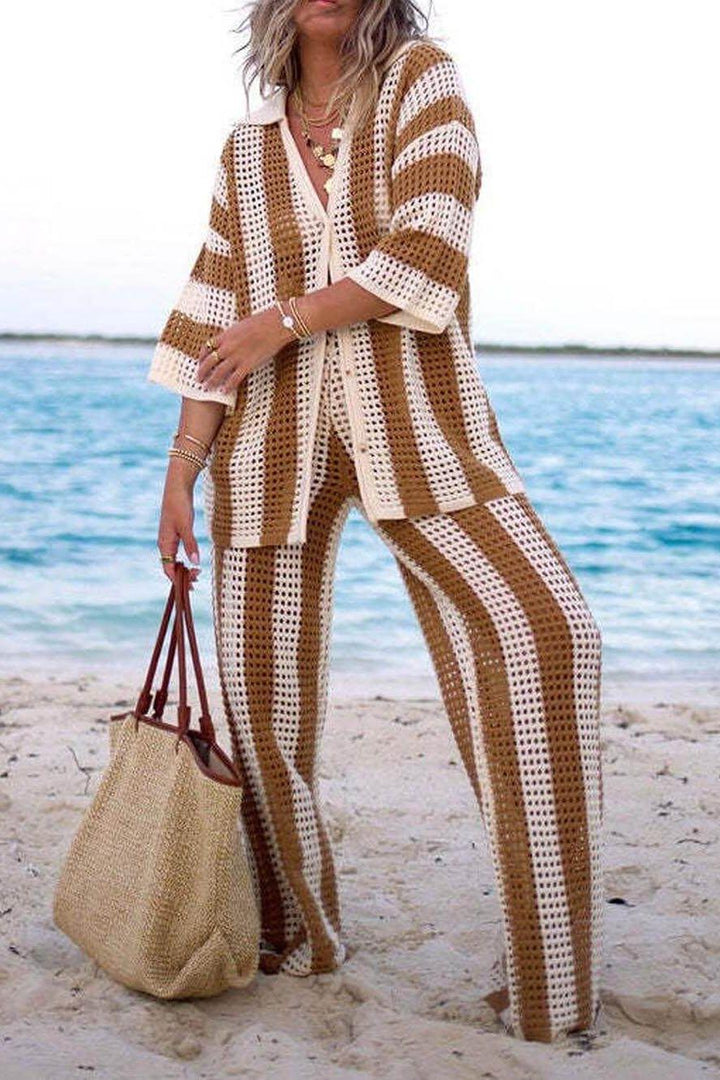 Amelia - Striped Set Elegant & Comfortable