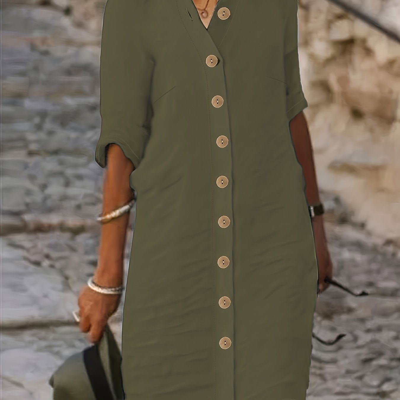 Adele – Button-Down Shirt Dress