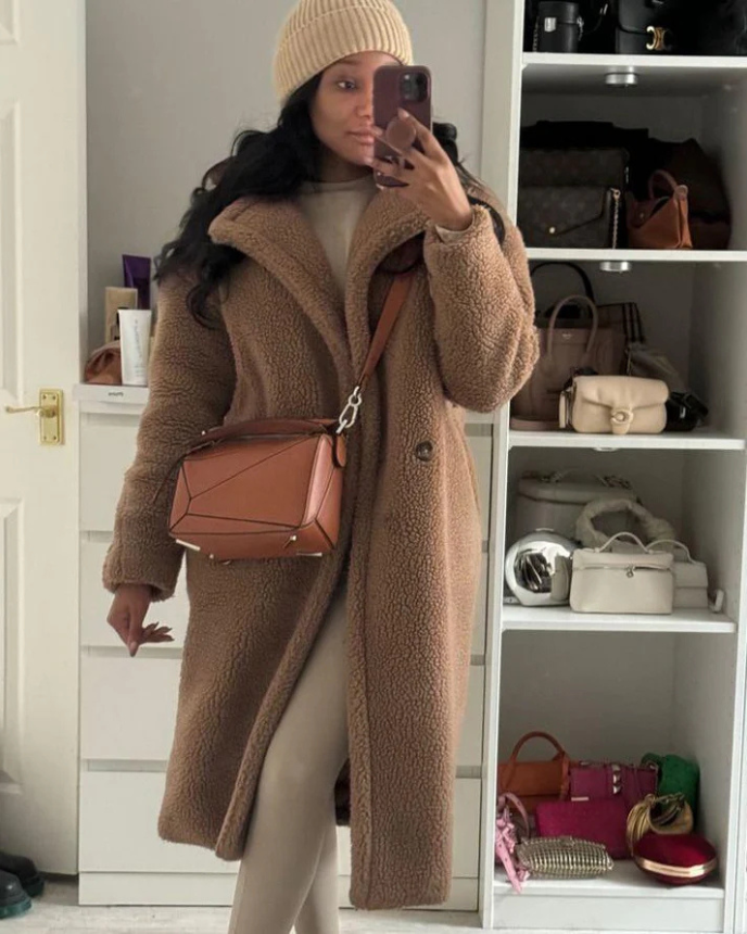 Aurelia® | Elegant long teddy coat