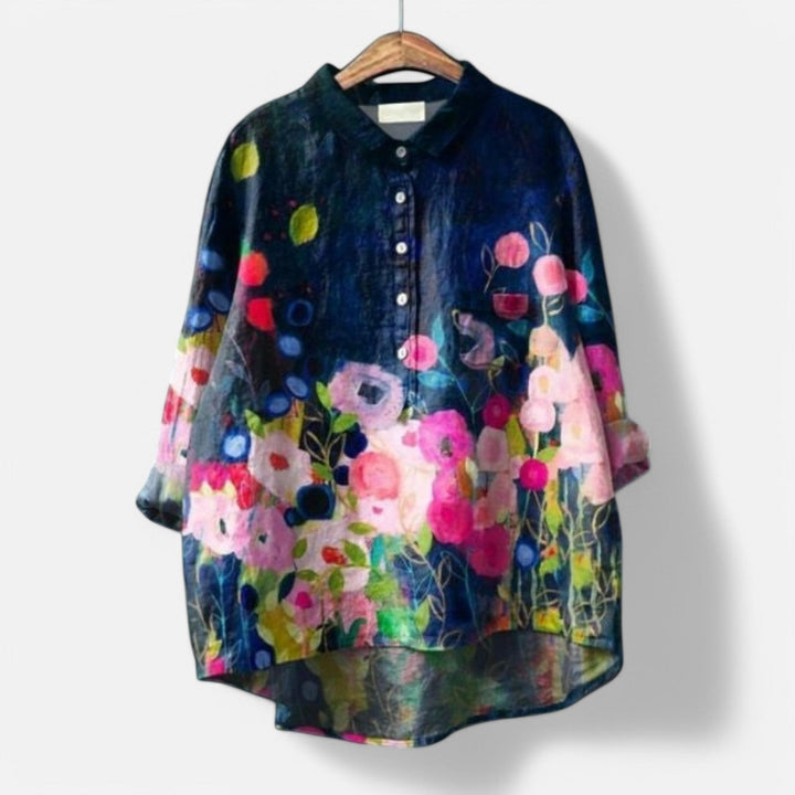 Kiara™ | Stylish Loose Fit Floral Blouse