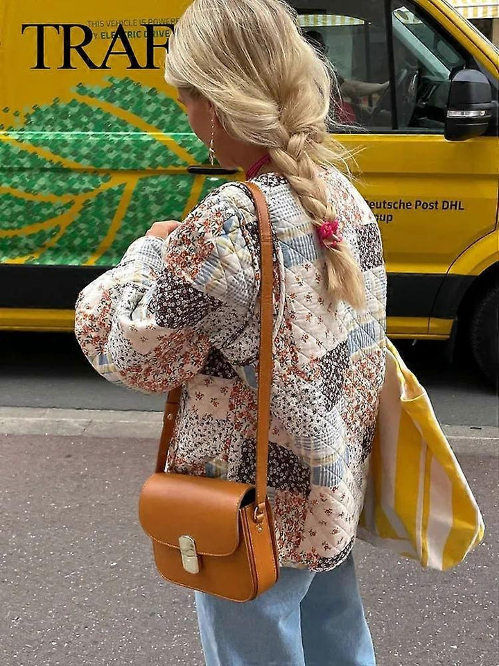 Ardenys™ Printed Quilted Coat – Bold Warmth with Artistic Flair | Shop Yours Today