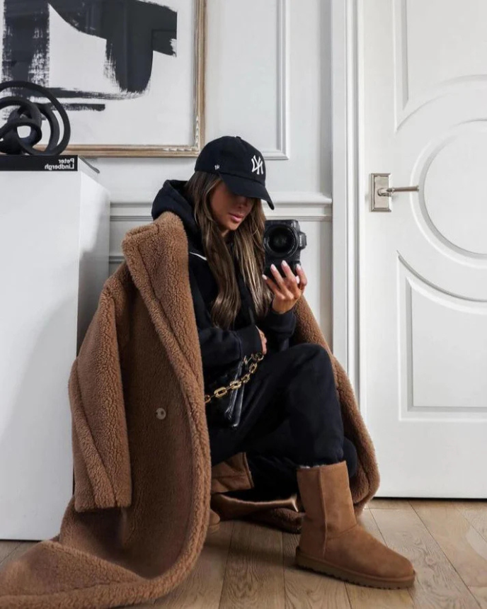 Aurelia® | Elegant long teddy coat