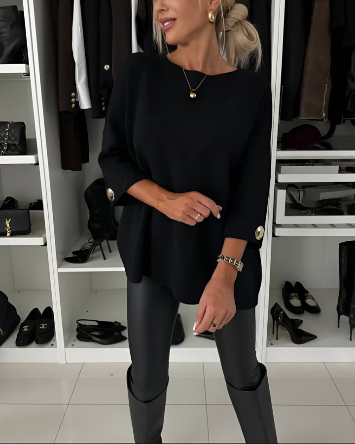 Lucie™ | Soft Button Sweater