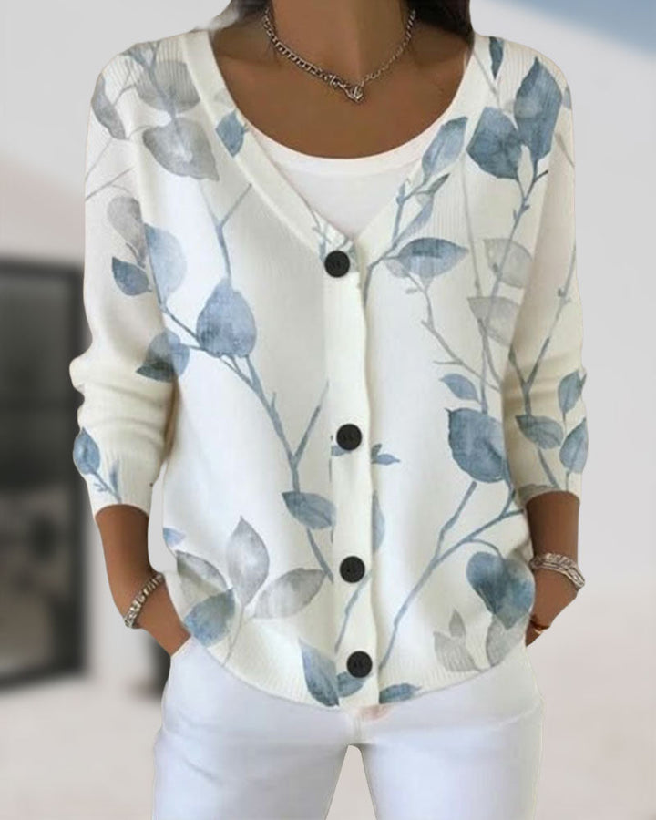 Cardigan with Botanical Inspiration Ambiance