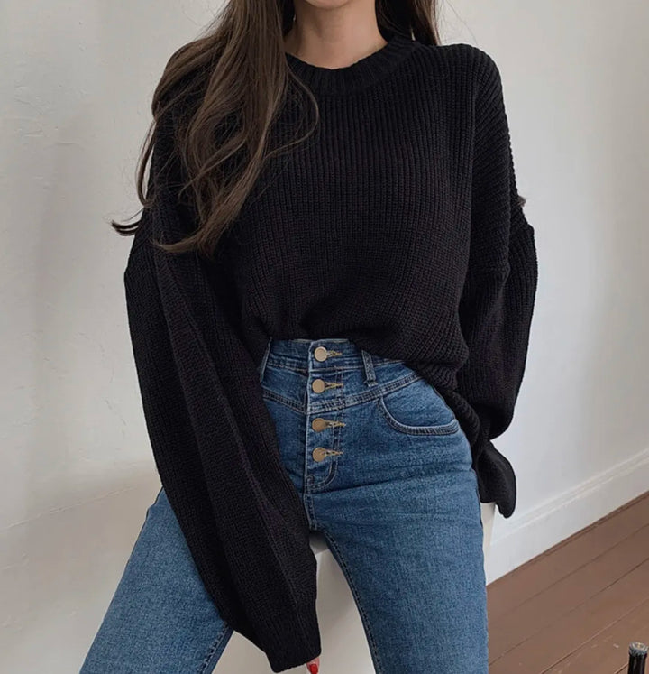 Alviera™ Long Sweater – Relaxed Elegance in Effortless Comfort | Shop Yours Today