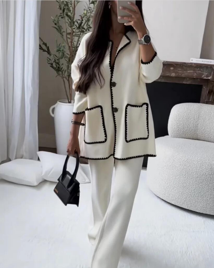 ZIREYA – CONTRAST TRIM ENSEMBLE SET