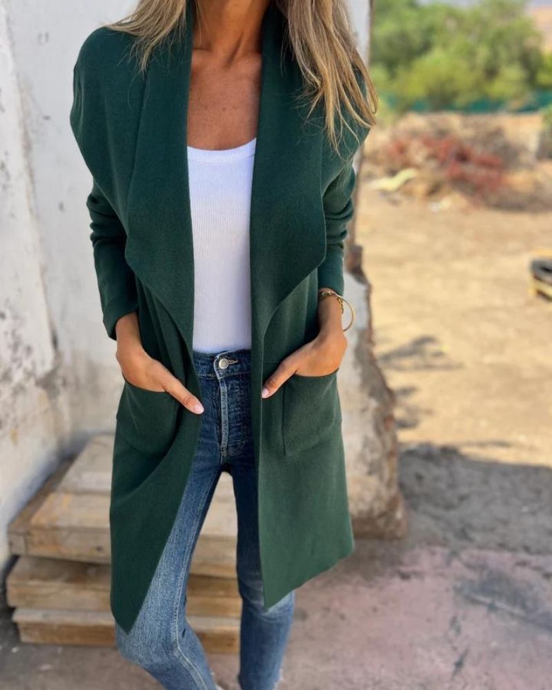 Eigona | Casual Cardigan Jacket With Lapels