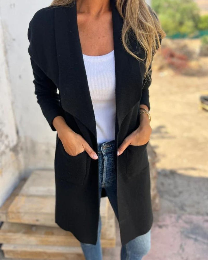 Eigona | Casual Cardigan Jacket With Lapels