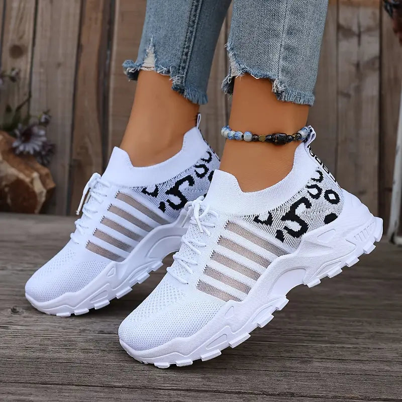 Women's Stylish Slip-On Sneakers with Mesh Detailing