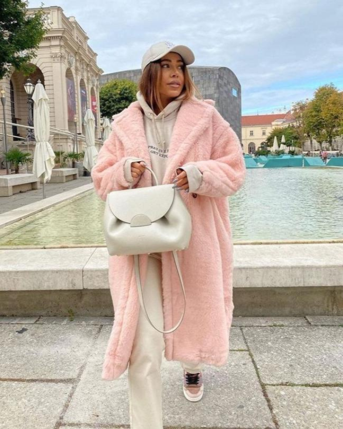 Aurelia® | Elegant long teddy coat