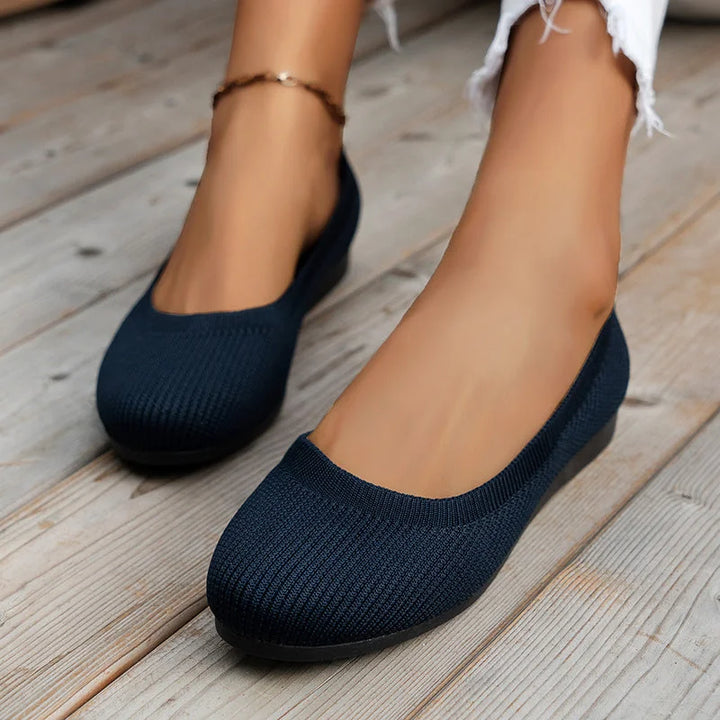 Women's Round Toe Slip-On Anti-Slip Shoes with Soft Insole