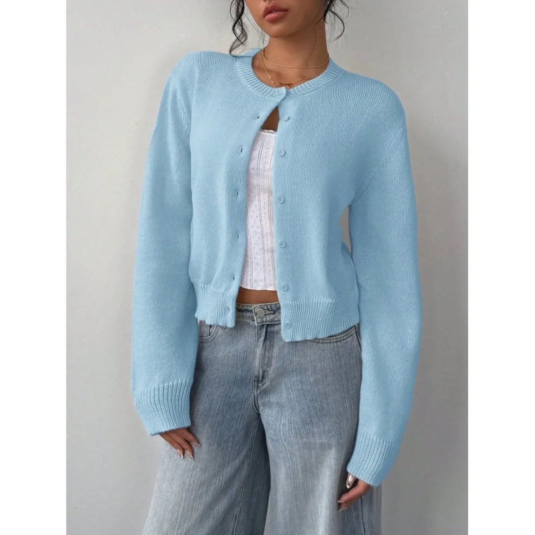 Serelith™ Knitted Cardigan – Chic Comfort in a Slim Short Design | Shop Yours Today