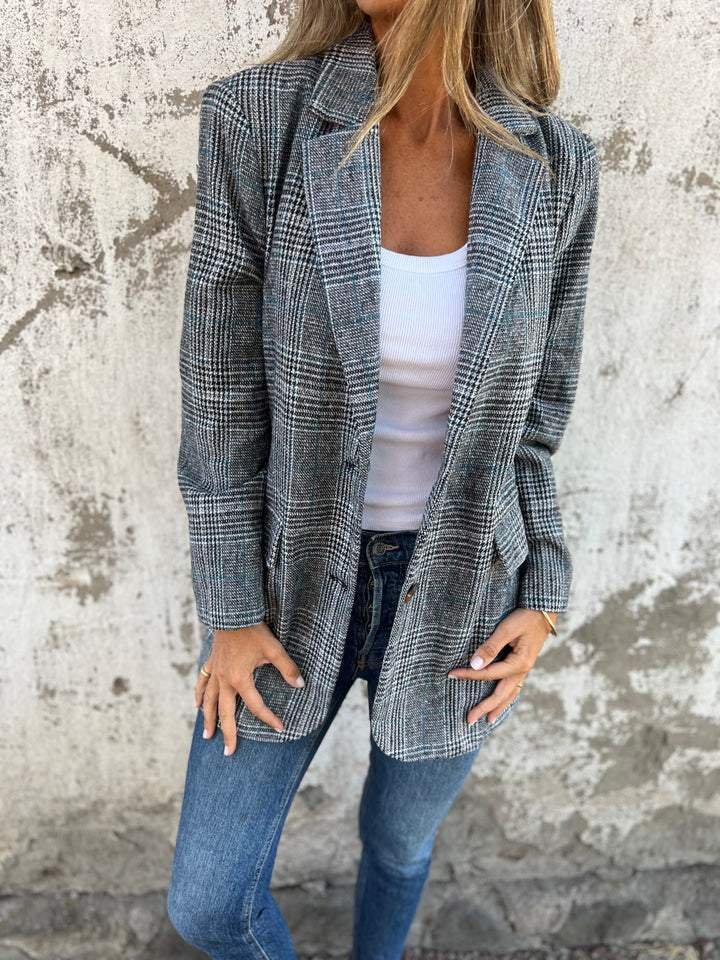 Flaire™ | Checkered Winter Blazer