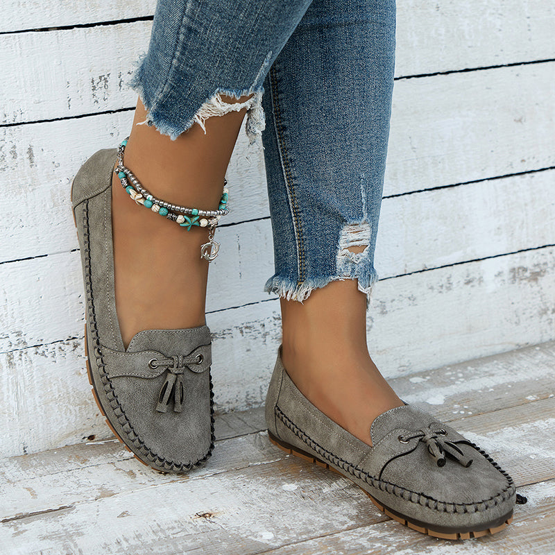 Women's Vintage Bow Loafers