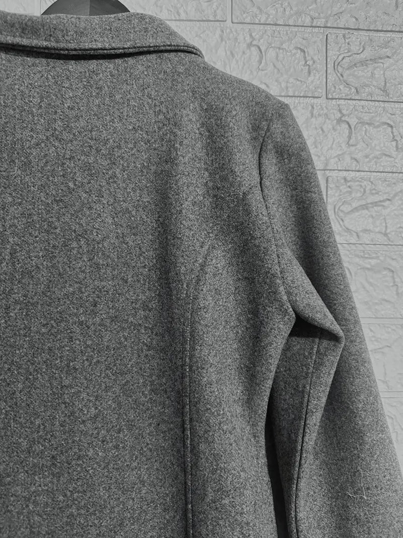 Linda | Single-breasted knit coat