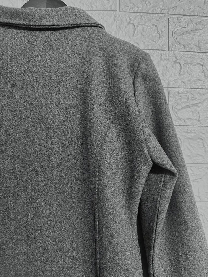 Linda | Single-breasted knit coat