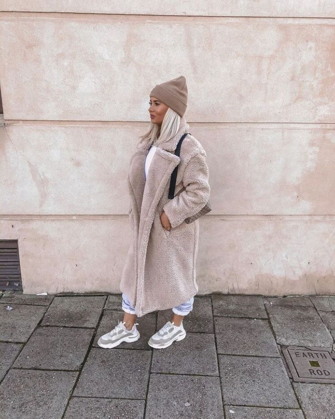 Aurelia® | Elegant long teddy coat