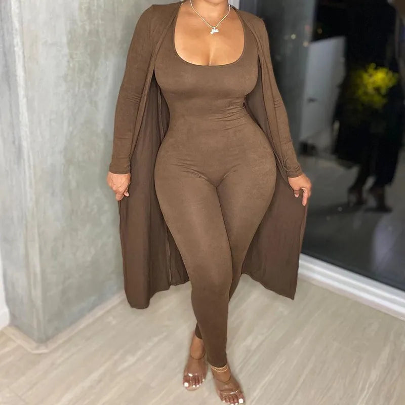 Marivelle™ Long Sleeve Jumpsuit – Modern Elegance Meets Effortless Comfort | Shop Yours Today