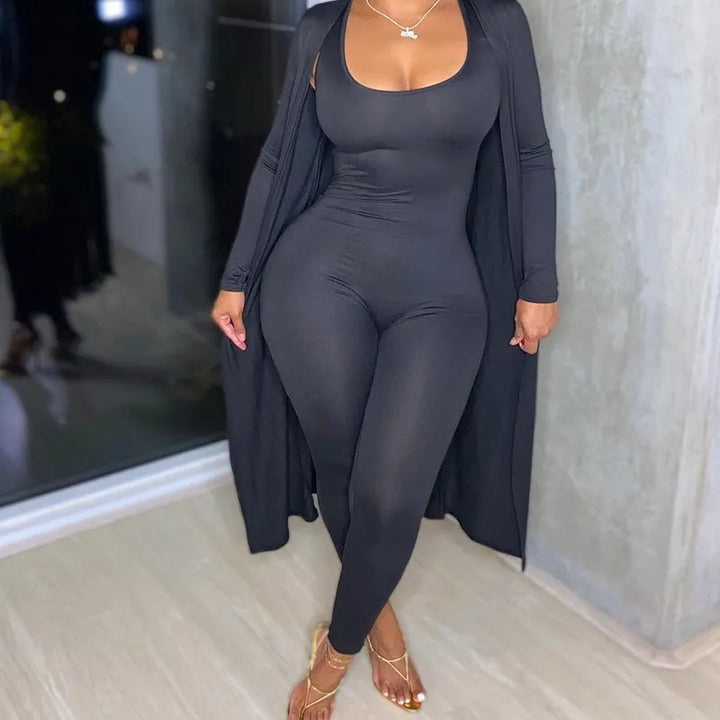 Marivelle™ Long Sleeve Jumpsuit – Modern Elegance Meets Effortless Comfort | Shop Yours Today