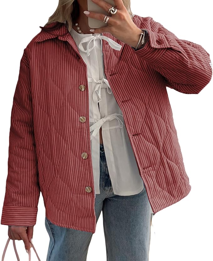 Cavora™ Striped Cotton Coat – Relaxed Comfort with Everyday Elegance | Shop Yours Today