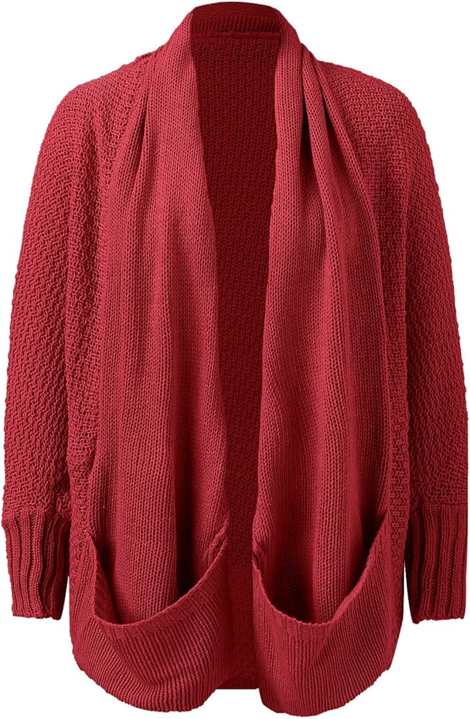 Celivra™ Batwing Knit Cardigan – Effortless Draped Elegance | Shop Yours Today