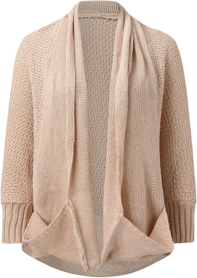 Celivra™ Batwing Knit Cardigan – Effortless Draped Elegance | Shop Yours Today