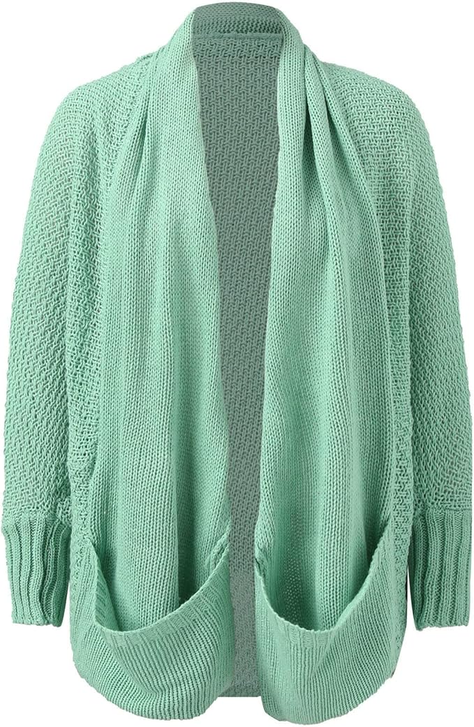 Celivra™ Batwing Knit Cardigan – Effortless Draped Elegance | Shop Yours Today