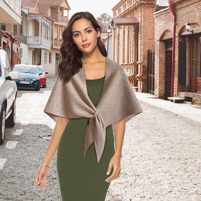 Velouris™ Wool Knitted Triangle Shawl – Fashionable Warmth with Timeless Grace | Shop Yours Today