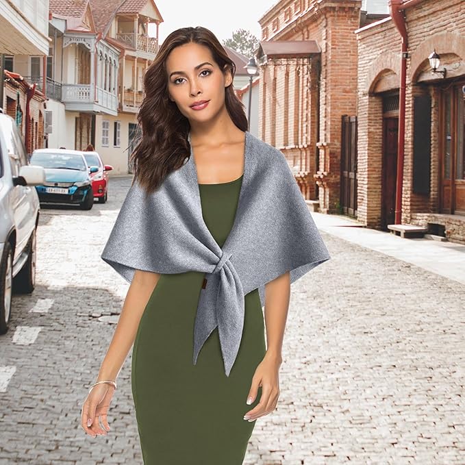 Velouris™ Wool Knitted Triangle Shawl – Fashionable Warmth with Timeless Grace | Shop Yours Today