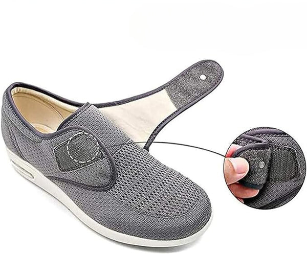 Women's Orthopedic Sneakers with Adjustable Hook-and-Loop Closure