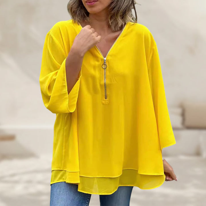 Lauren | Stylish V-Neck Bell Sleeve Top