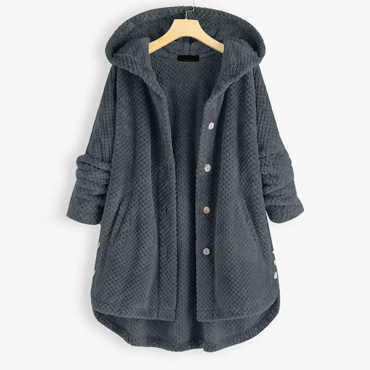 Imelda | Ribbed hooded coat