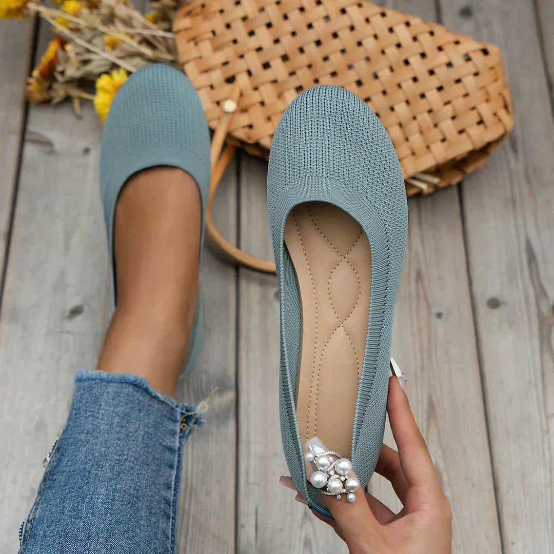 Women's Round Toe Slip-On Anti-Slip Shoes with Soft Insole