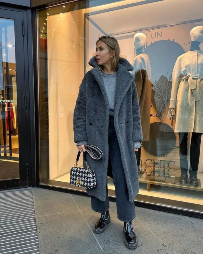 Aurelia® | Elegant long teddy coat