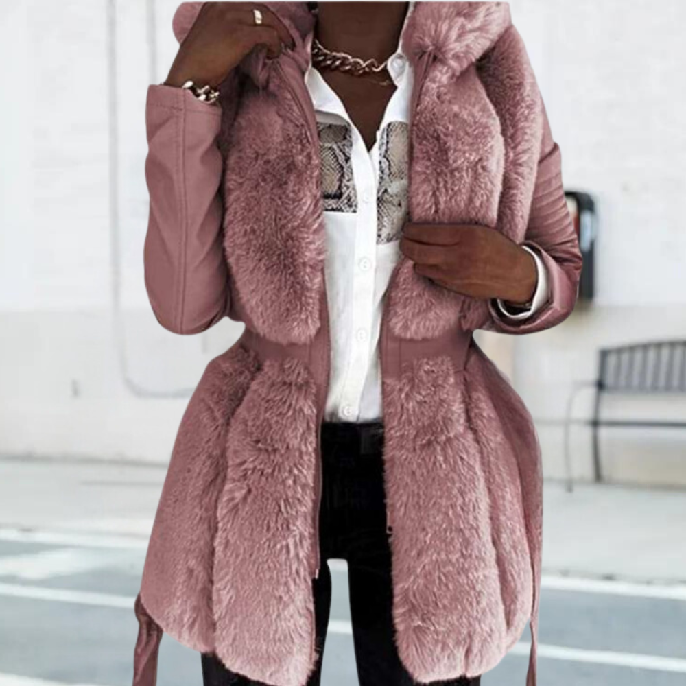 Women's Luxe Winter Coat with Hood