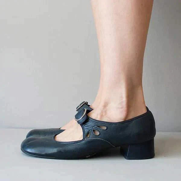 Women's Orthopedic Buckle Strap Low-Heel Comfort Walking Sandals