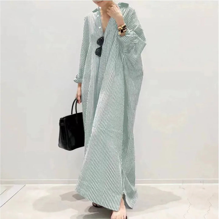 Lévoire™ Striped Cardigan Dress – Effortless Elegance in Every Stripe | Shop Yours Today