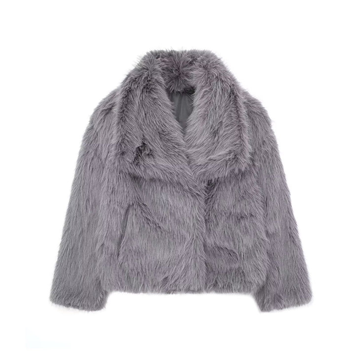 Gabriela | Fur coat with lapel collar