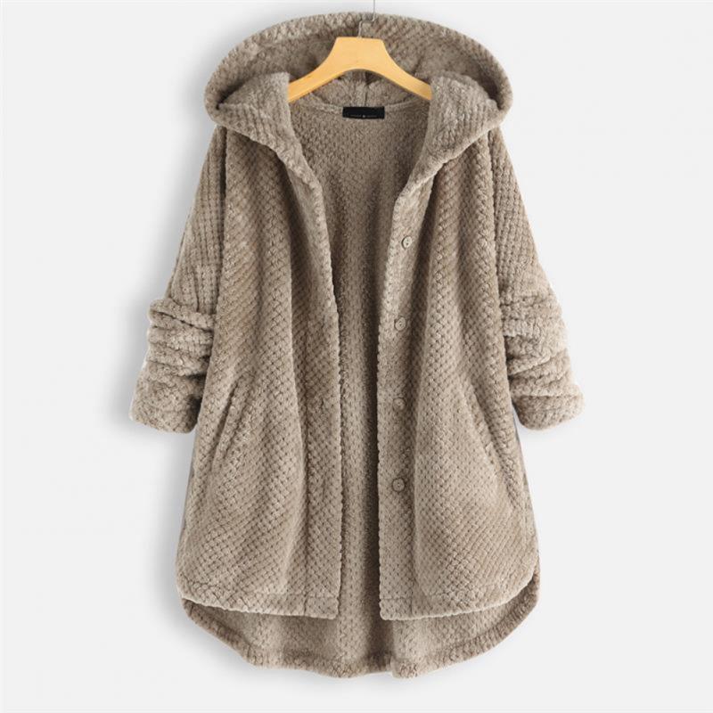 Imelda | Ribbed hooded coat