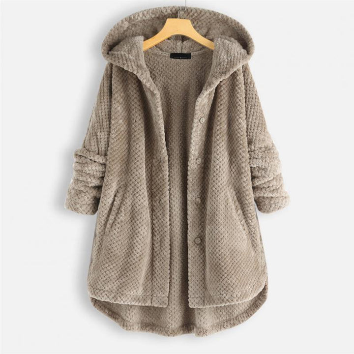 Imelda | Ribbed hooded coat