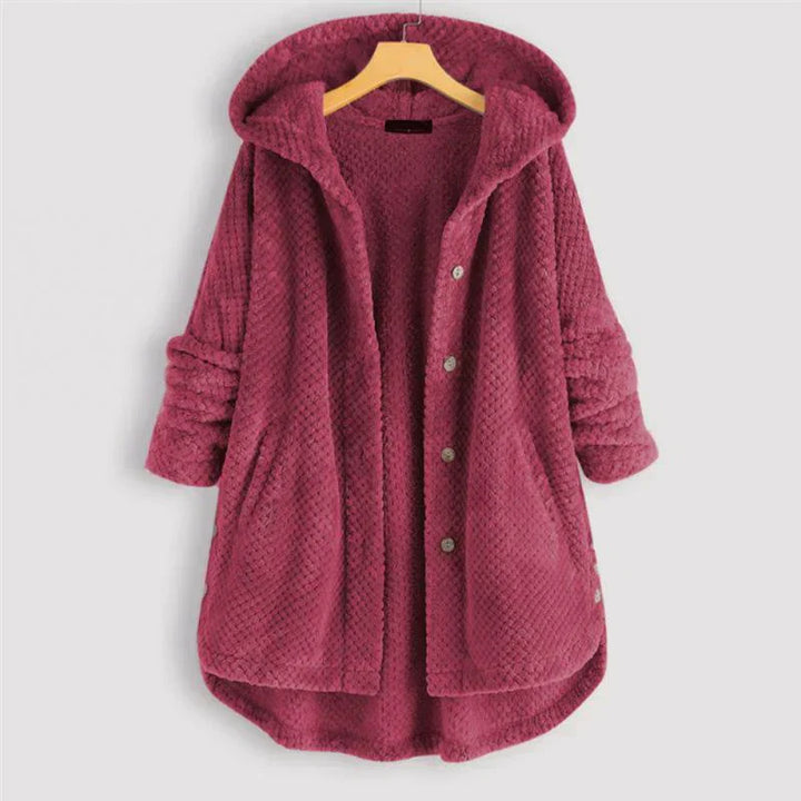 Imelda | Ribbed hooded coat