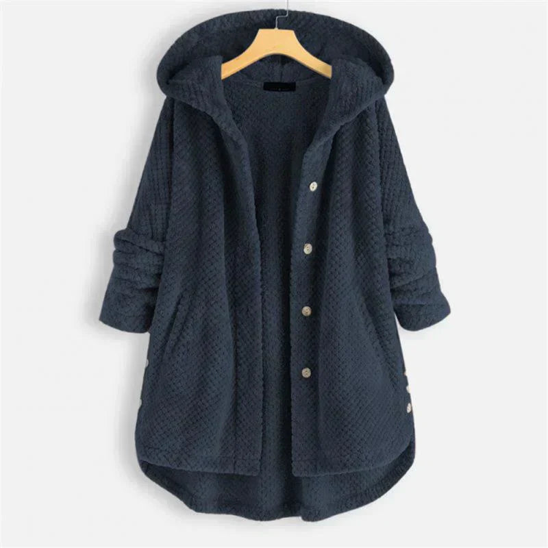 Imelda | Ribbed hooded coat