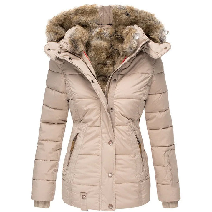 Eira  | Warm winter coat with fur lining