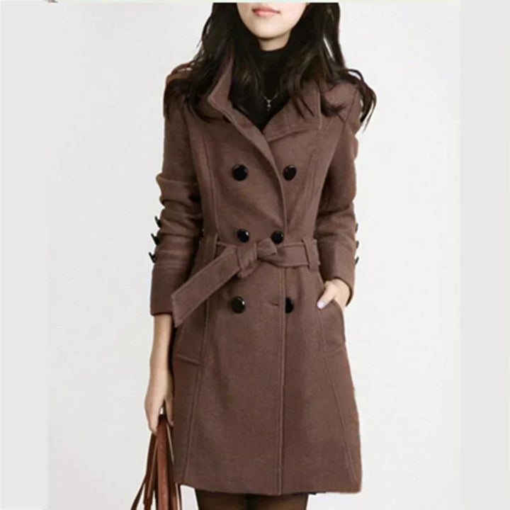 Eugenia | Stylish women's coat with adjustable belt