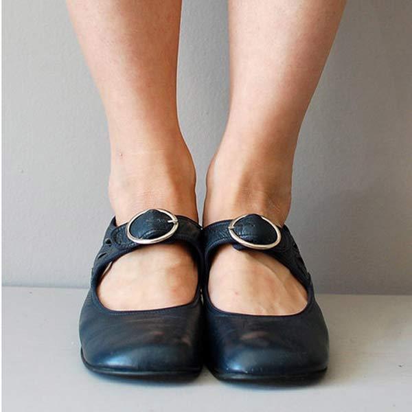 Women's Orthopedic Buckle Strap Low-Heel Comfort Walking Sandals