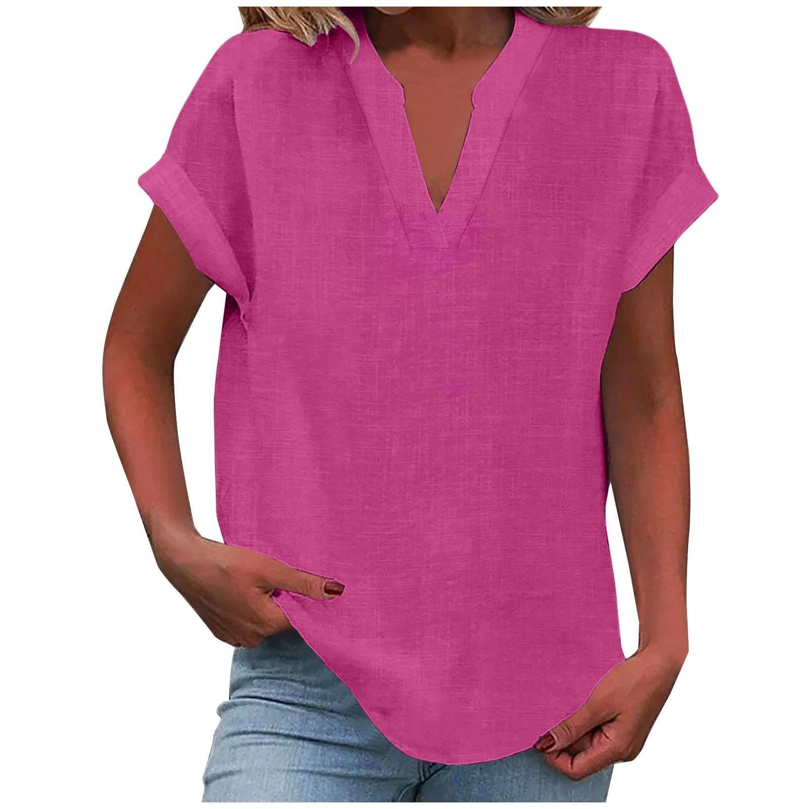 Xavina – Relaxed V-Neck Blouse
