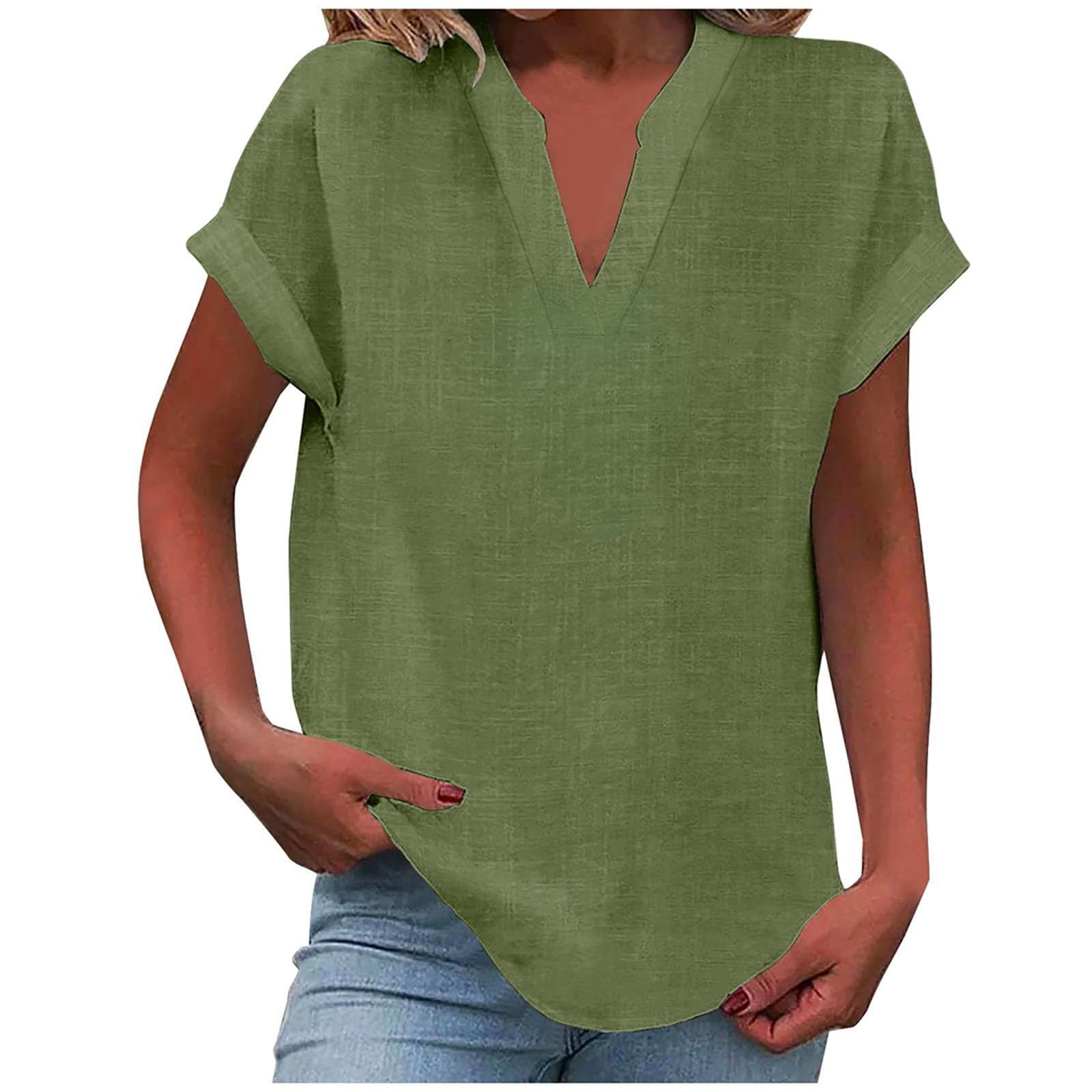 Xavina – Relaxed V-Neck Blouse