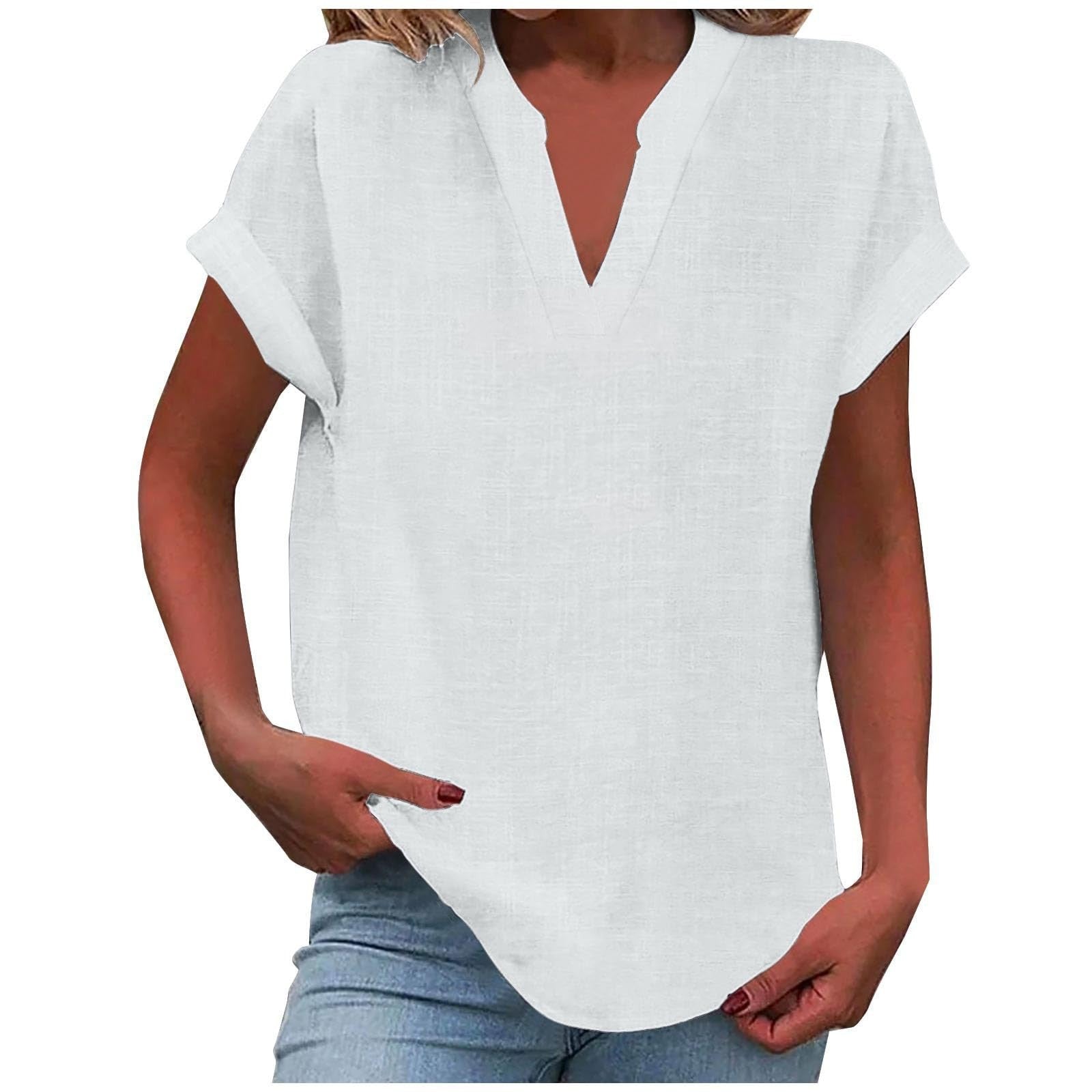Xavina – Relaxed V-Neck Blouse