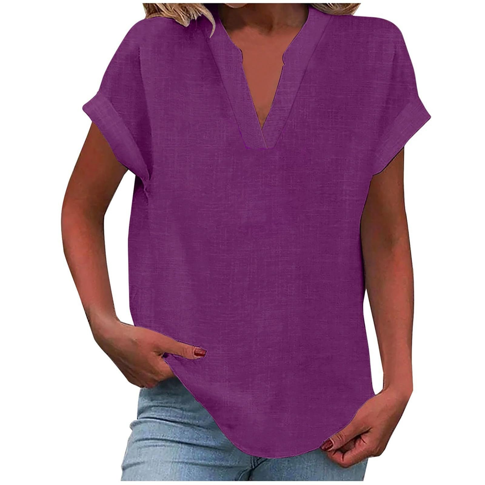 Xavina – Relaxed V-Neck Blouse